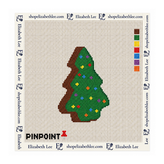 Brownie Christmas Tree Needlepoint Canvas