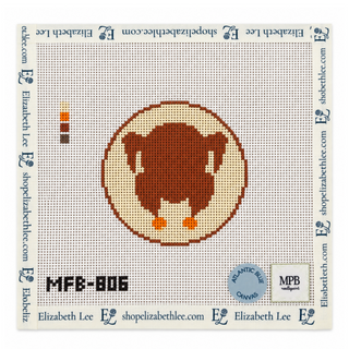 Turkey Round Needlepoint Canvas