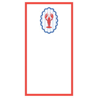 Lobster Stripe List Notepad
