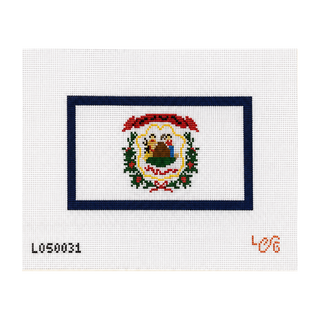 West Virginia State Flag Needlepoint Canvas