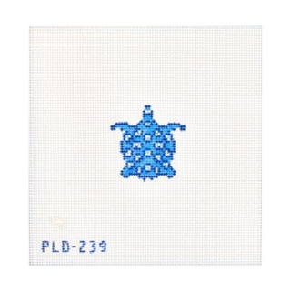 Blue Sea Turtle Needlepoint Canvas