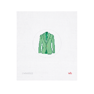 Green Jacket Needlepoint Canvas
