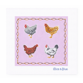 Hen Party Needlepoint Canvas
